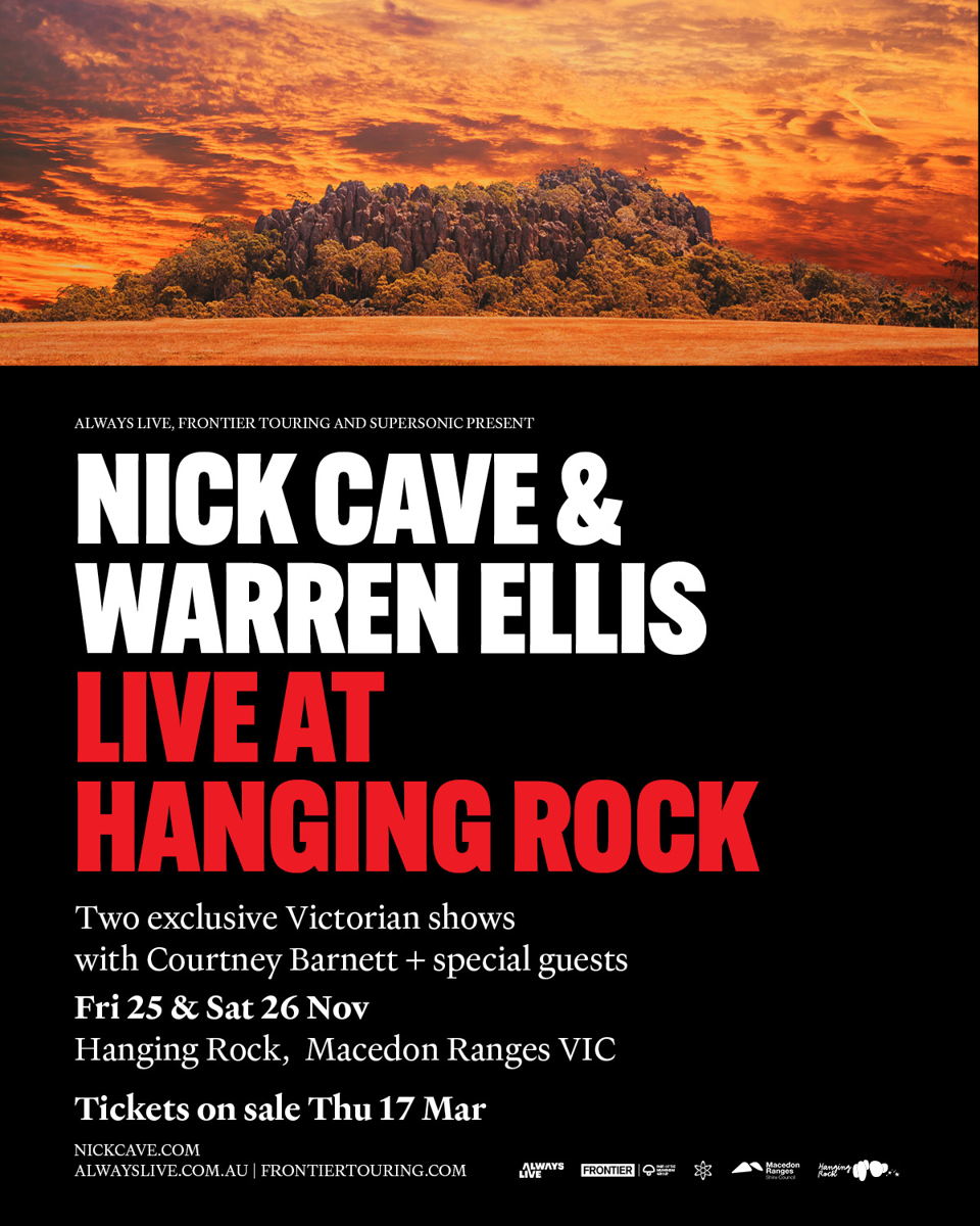 nick cave & warren ellis tour hanging rock
